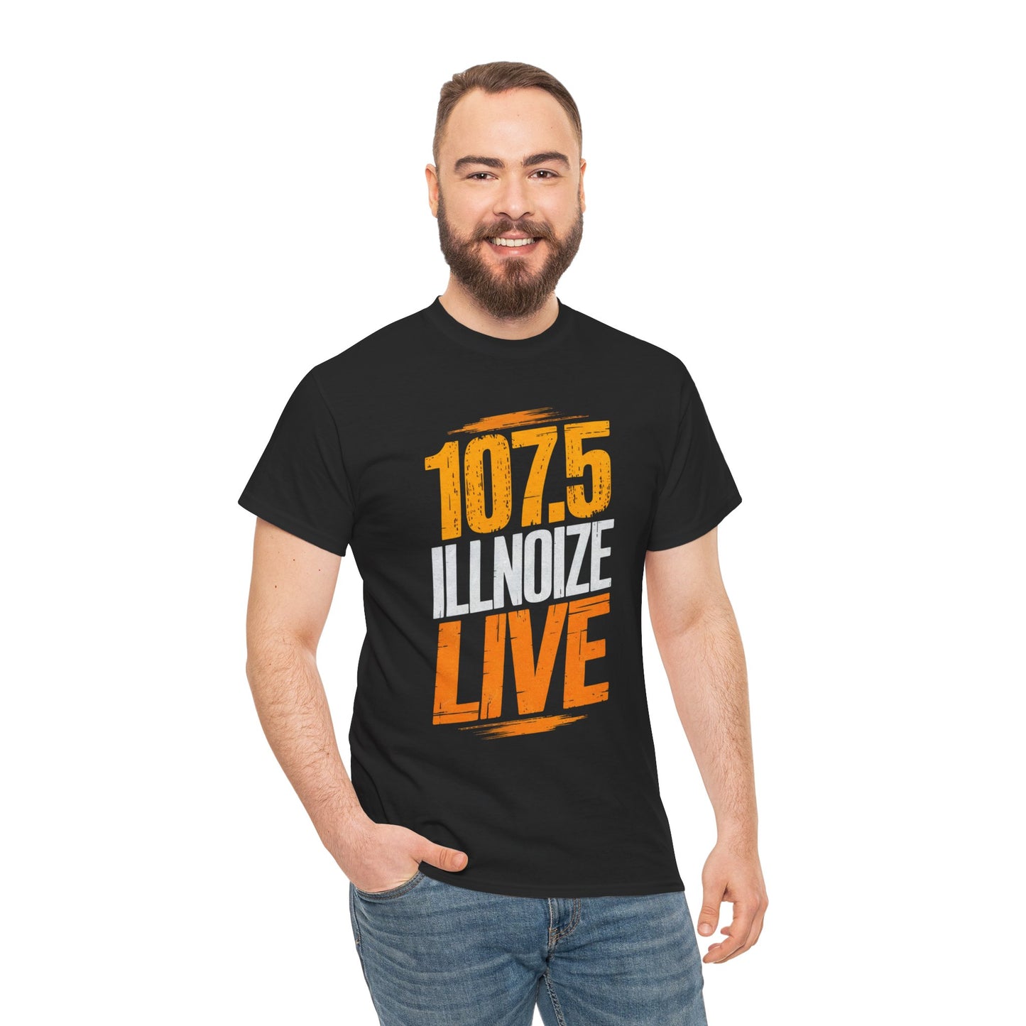 107.5 ILLNoize Live - Unisex Heavy Cotton Tee – Premium Comfort & Style