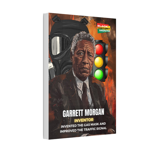 Black History Month Canvas Wall Art / Garrett Morgan / Poet / AI Art / Multiple Sizes / Large Wall Art / Popular Art Decor / Trend Wall Art /