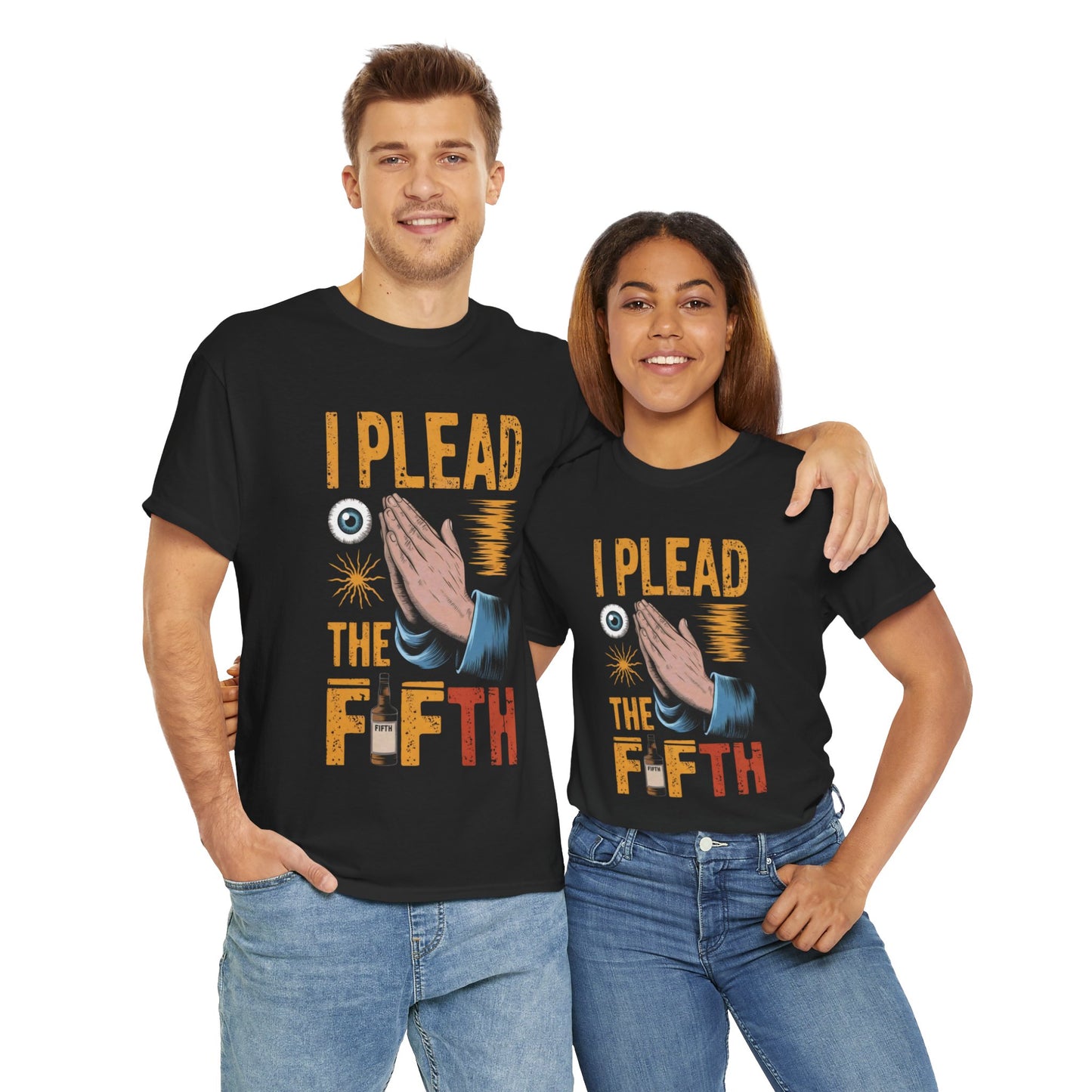 "I Plead the Fifth" - Unisex Heavy Cotton Tee