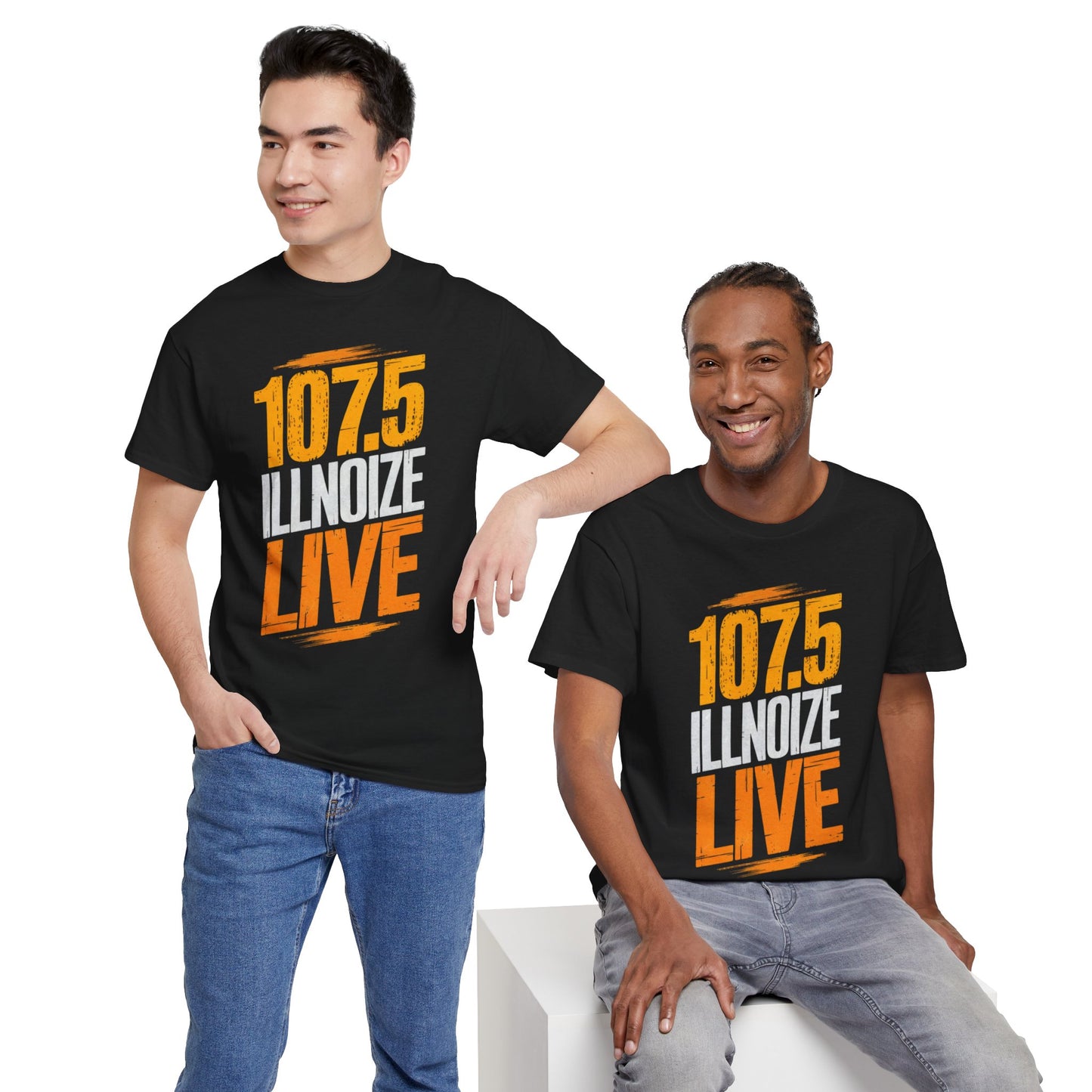 107.5 ILLNoize Live - Unisex Heavy Cotton Tee – Premium Comfort & Style