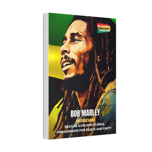 Black History Month Canvas Wall Art / Bob Marley / Poet / AI Art / Multiple Sizes / Large Wall Art / Popular Art Decor / Trend Wall Art /