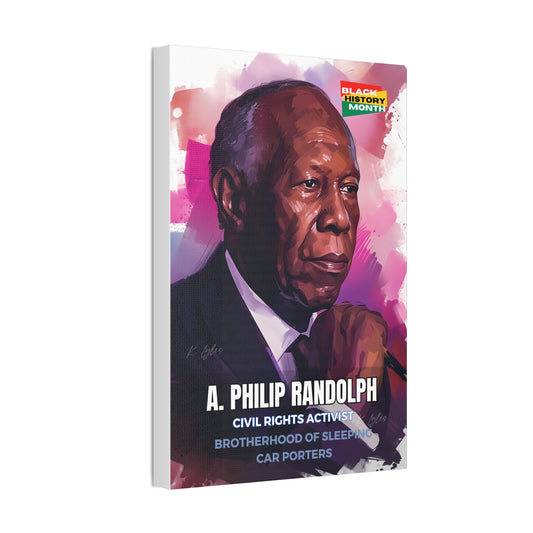 Black History Month Canvas Wall Art / A. Philip Randolph / Poet / AI Art / Multiple Sizes / Large Wall Art / Popular Art Decor / Trend Wall Art /