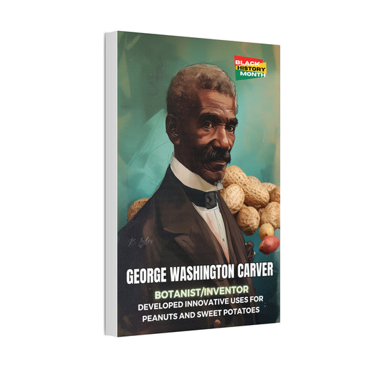 Black History Month Canvas Wall Art / George Washington Carver / Poet / AI Art / Multiple Sizes / Large Wall Art / Popular Art Decor / Trend Wall Art /