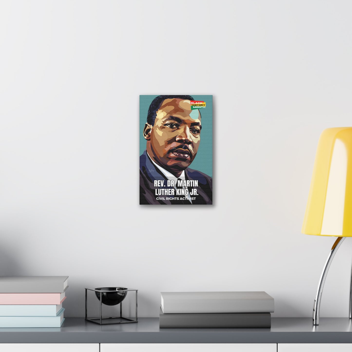 Black History Month Canvas Wall Art / Dr. Martin Luther King Jr. / Poet / AI Art / Multiple Sizes / Large Wall Art / Popular Art Decor / Trend Wall Art /