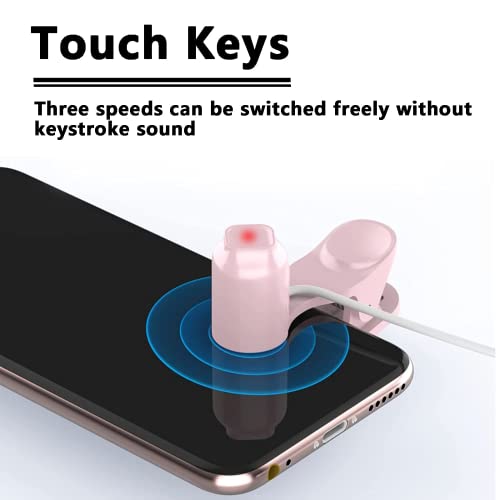 Screen Auto Clicker For Phone:3 Speed Physical Tapper, Simulated Finger Continuous Click, Compatible With Android And IOS, Suitable For Tik Tok Live, Lightning Deal, Reward Tasks (PINK)