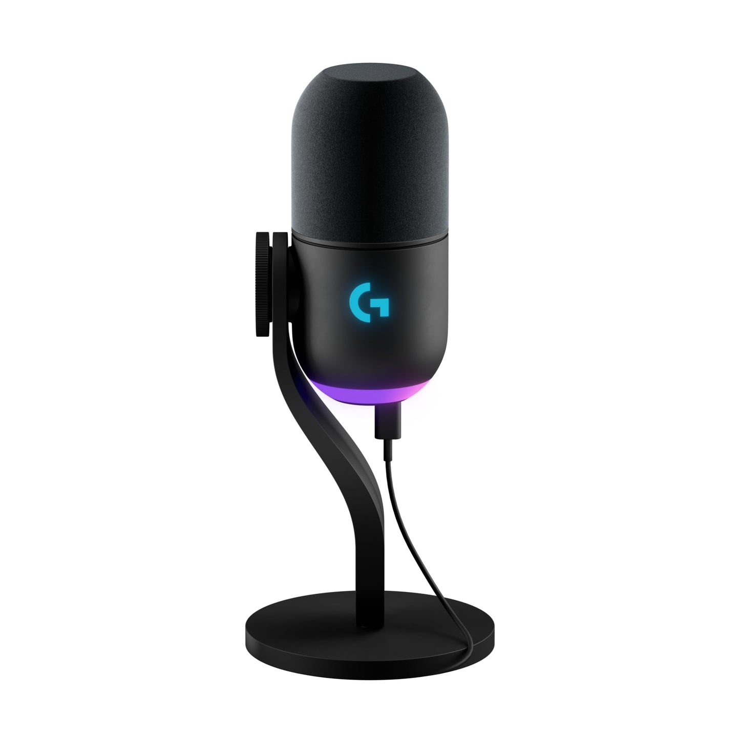 Logitech G Yeti GX Dynamic RGB Gaming Microphone, Podcast with LIGHTSYNC, Blue VO!CE, G HUB Control, Supercardioid, USB Plug and Play on PC/Mac - Black